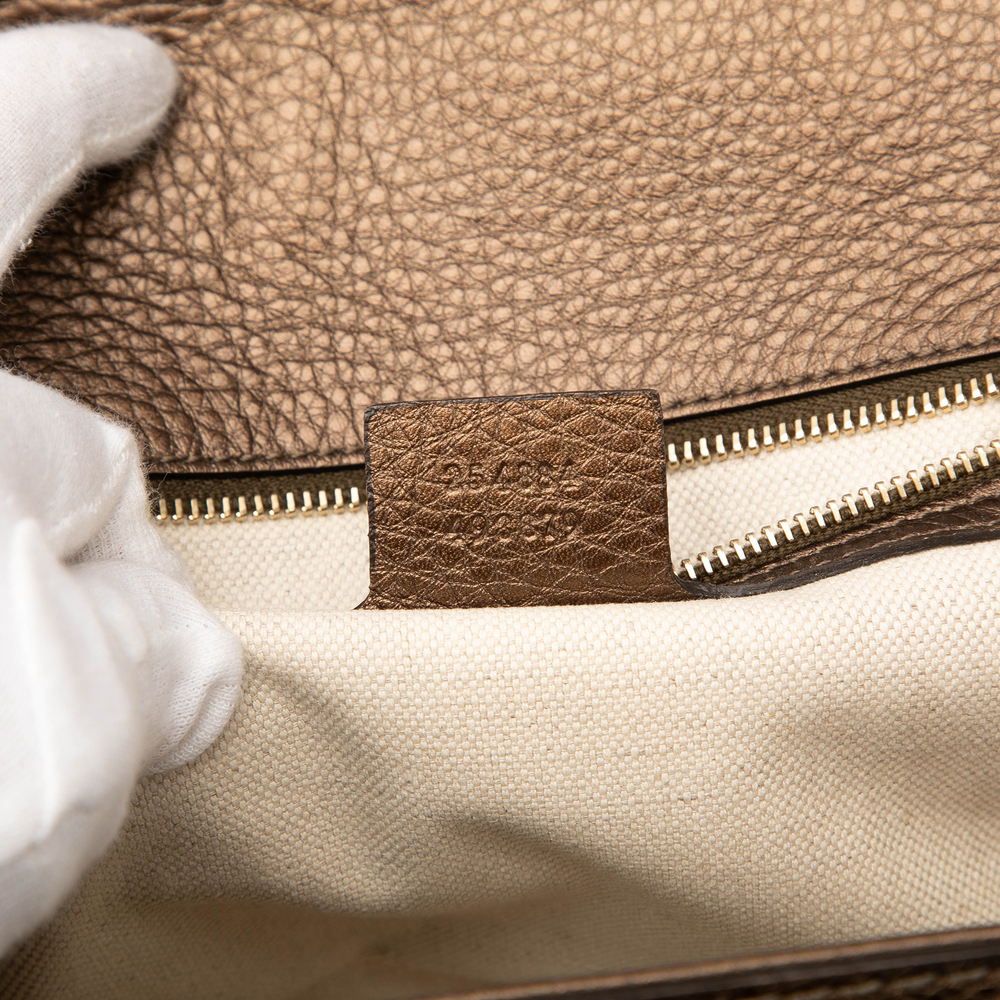 Pre-Loved Gucci Medium Leather New Bamboo Satchel - Picture 6 of 7